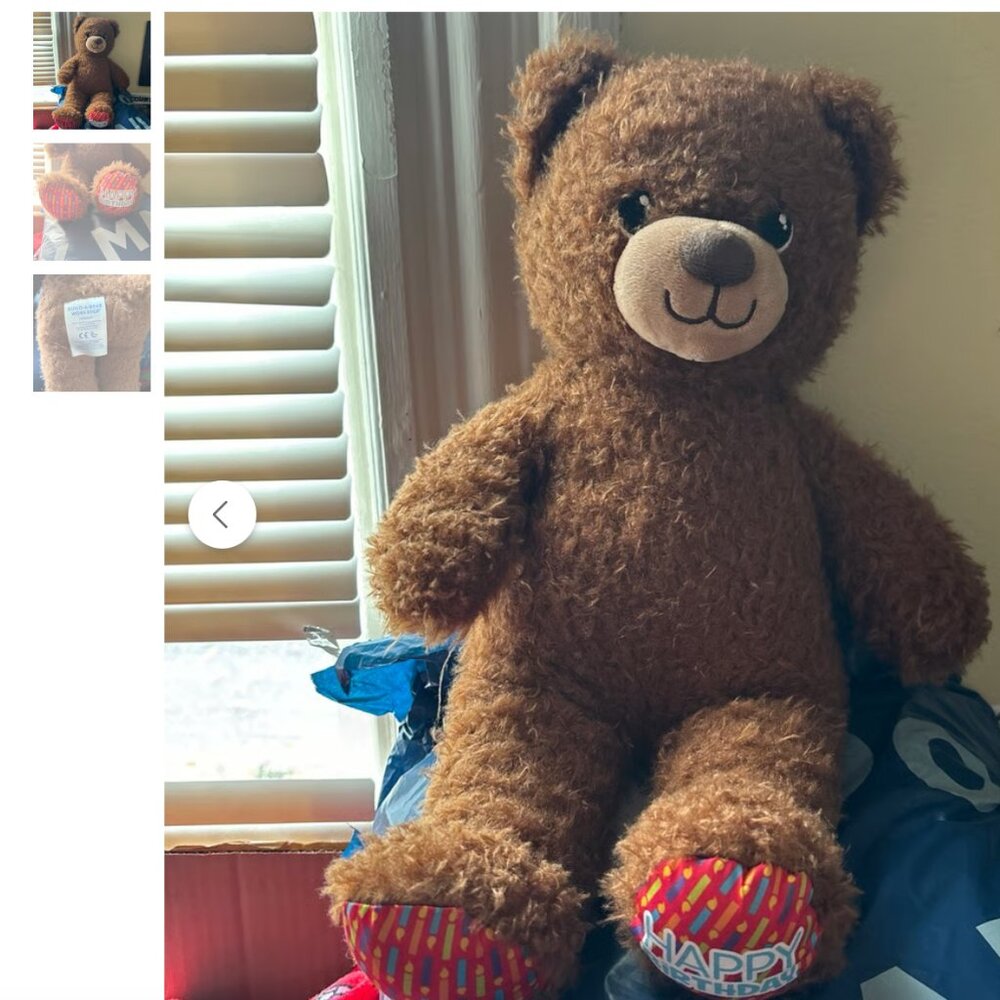 Birthday build a bear bear no sound or extras